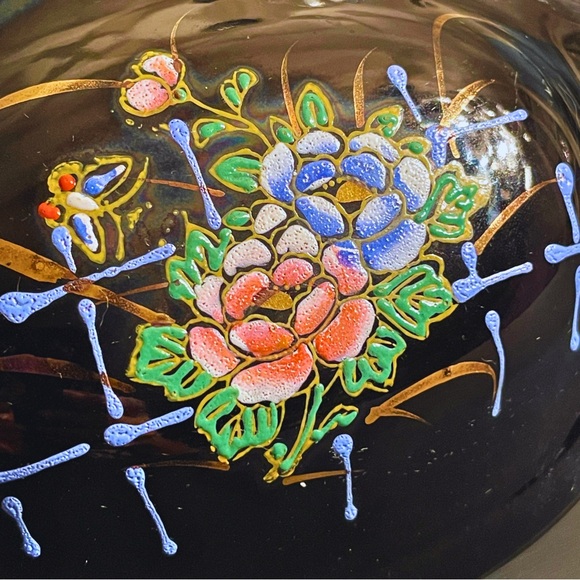 Tashiro Shoten Japanese Blackware Trinket Box - Picture 8 of 9